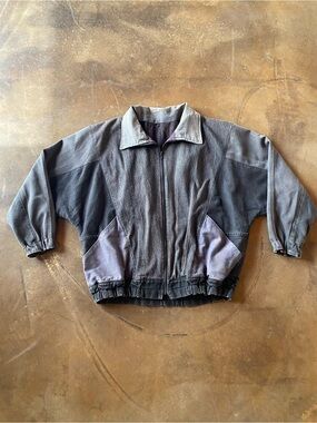 VTG 90s 1 of 1 Handmade Patchwork Denim Baggy Boxy Bomber Jacket